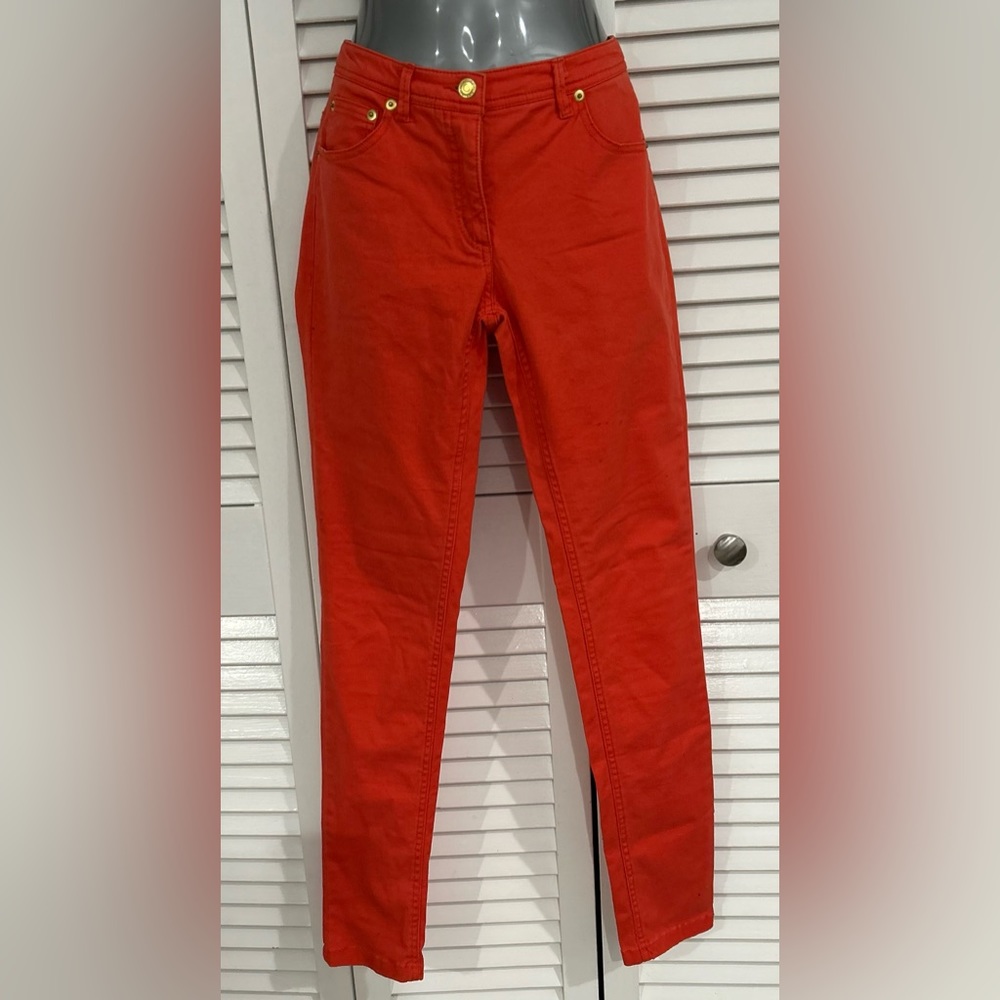 H&M orange skinny Jean size 6